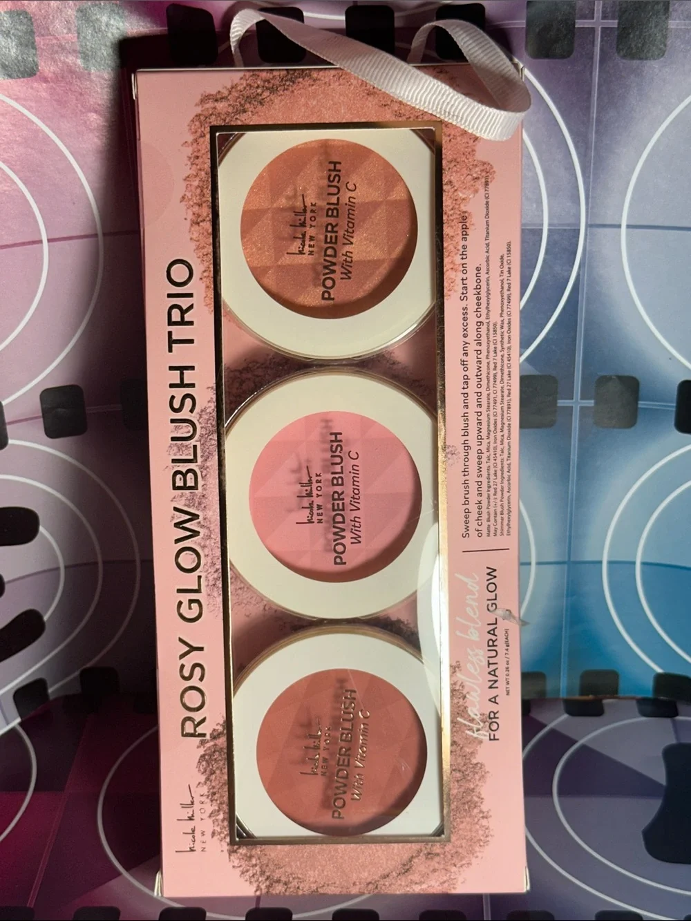 ⚡️Nicole Miller Rosy Glow Blush Trio — Peach, Pink & Coral Shades